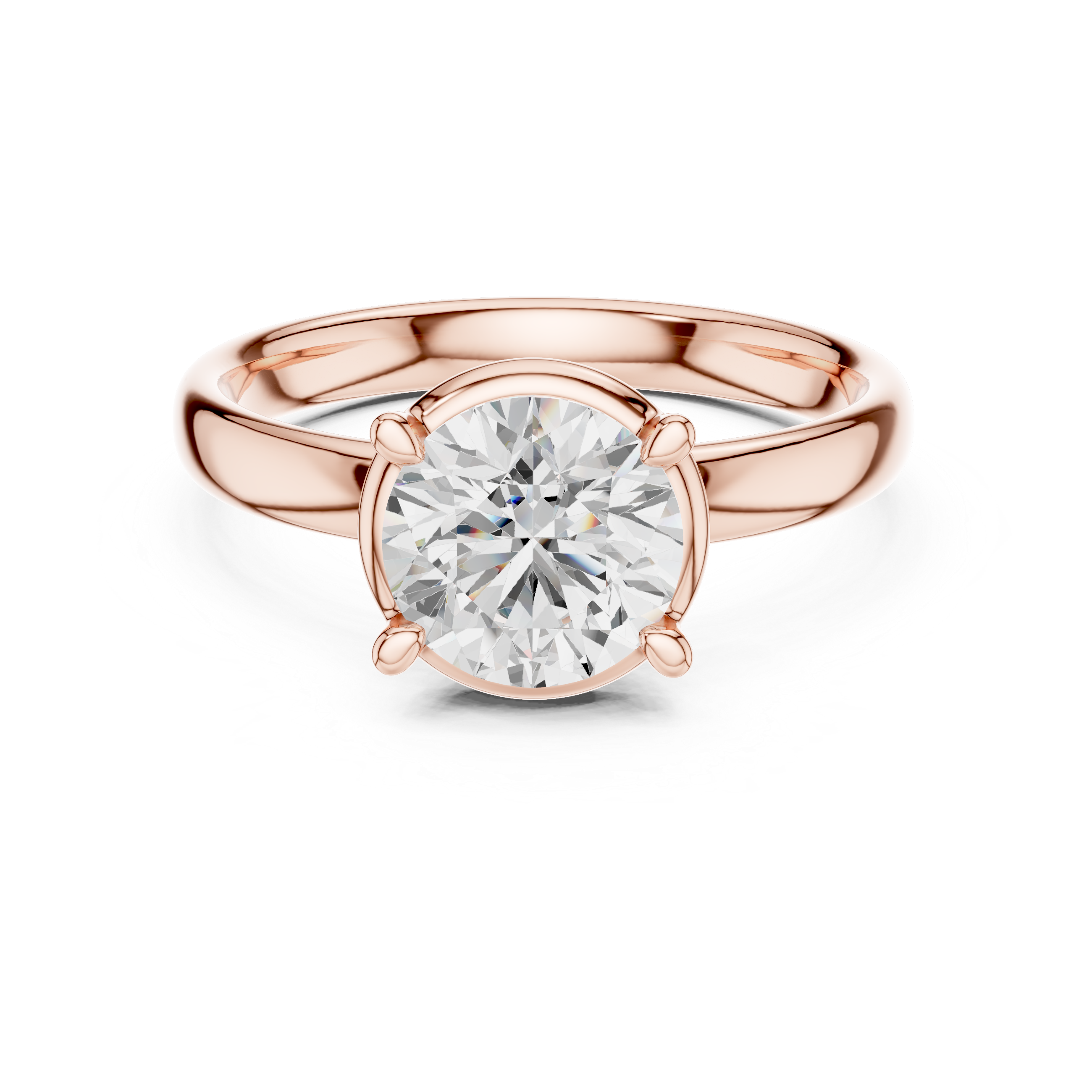 1.5 Carat Luxury Round Cut Moissanite Ring