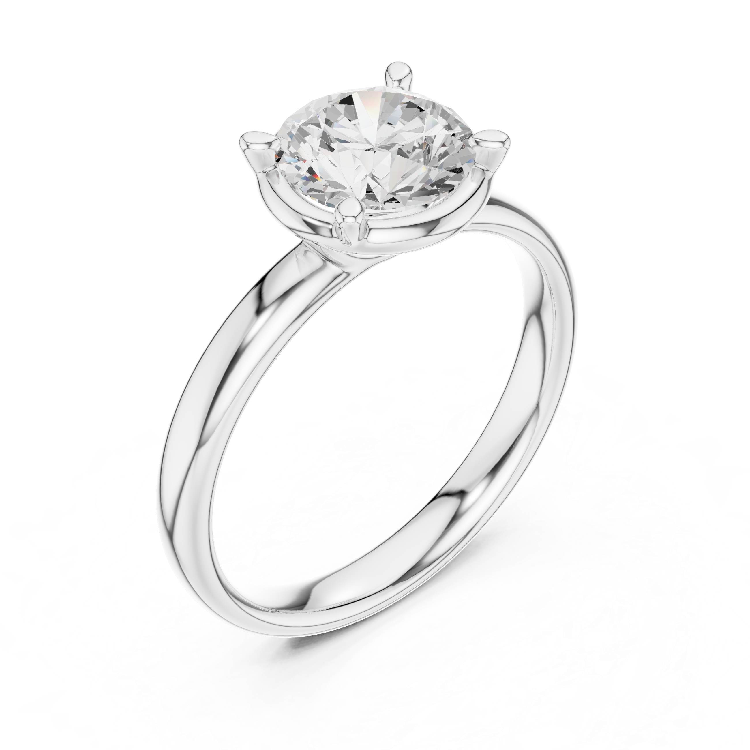 1.5 Carat Luxury Round Cut Moissanite Ring