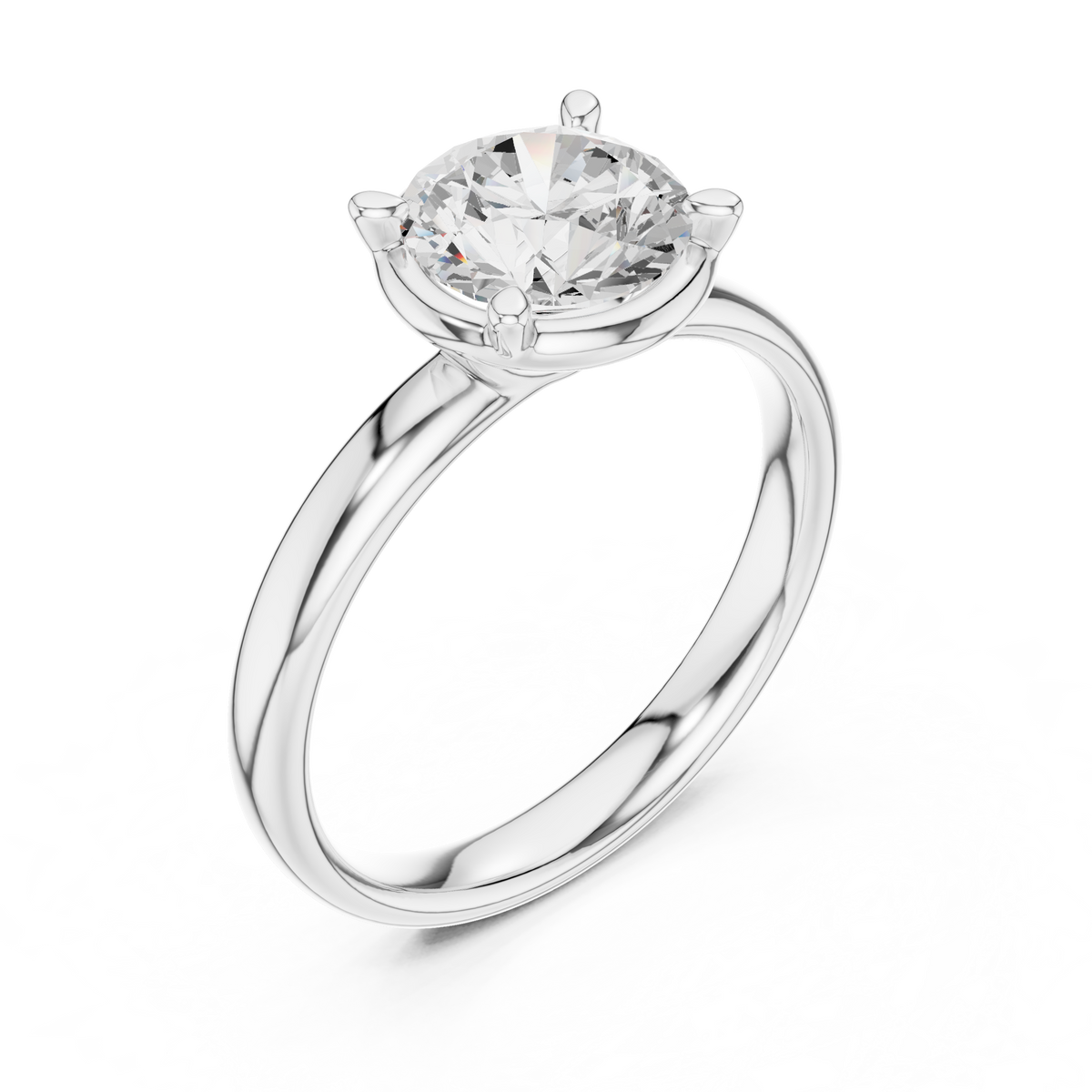 1.5 Carat Luxury Round Cut Moissanite Ring