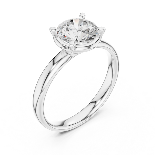 1.5 Carat Luxury Round Cut Moissanite Ring