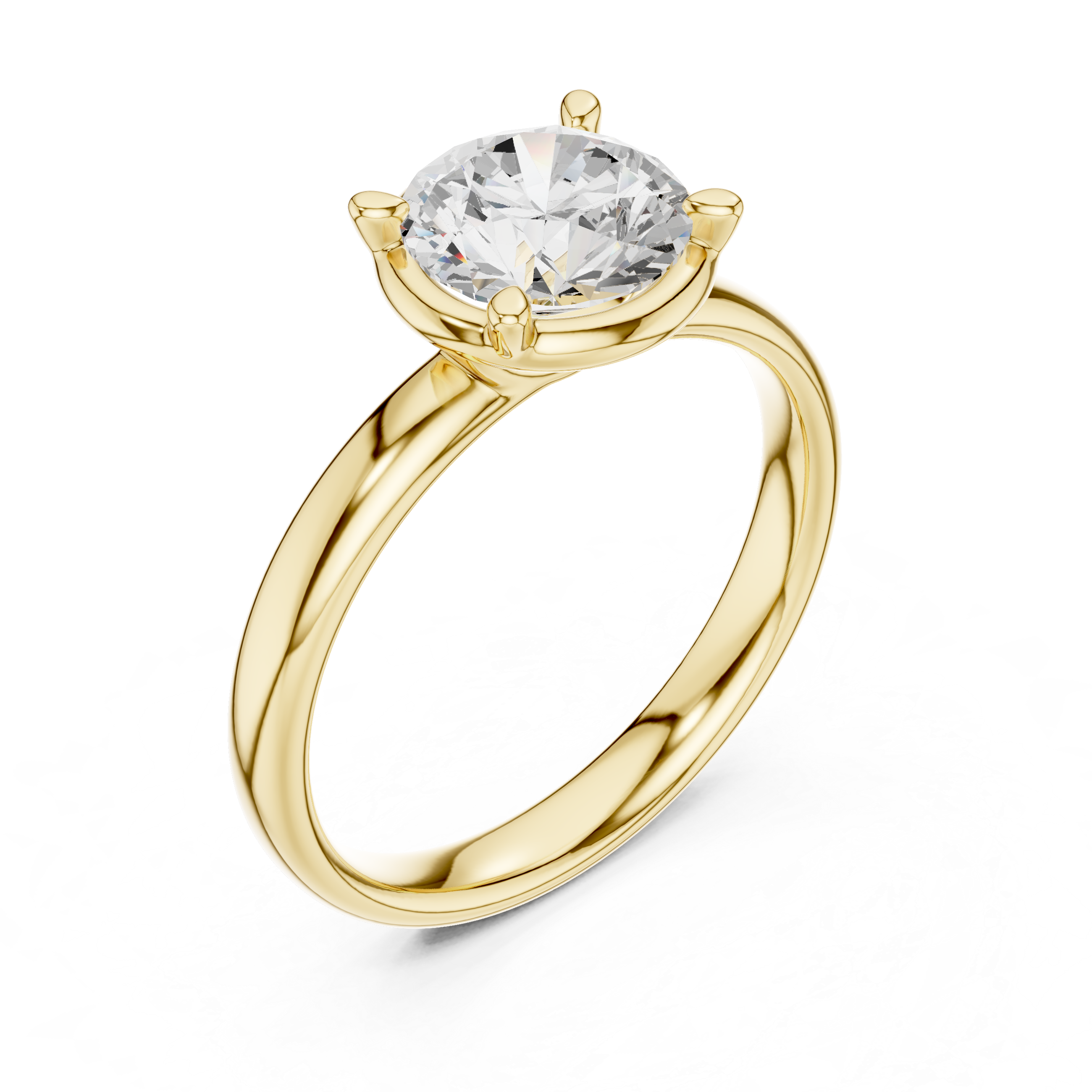 1.5 Carat Luxury Round Cut Moissanite Ring