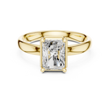 1.5 Carat Emerald Cut Moissanite Ring