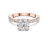 1.6 Carat Ritzy Round Cut Moissanite Ring