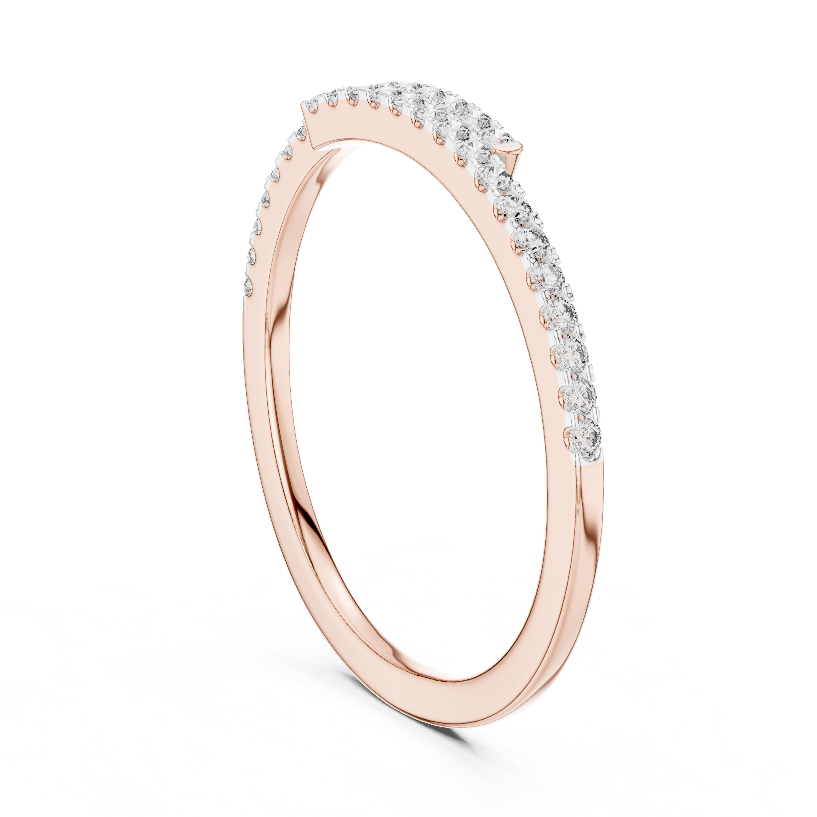1.5 mm Elegant Moissanite Band