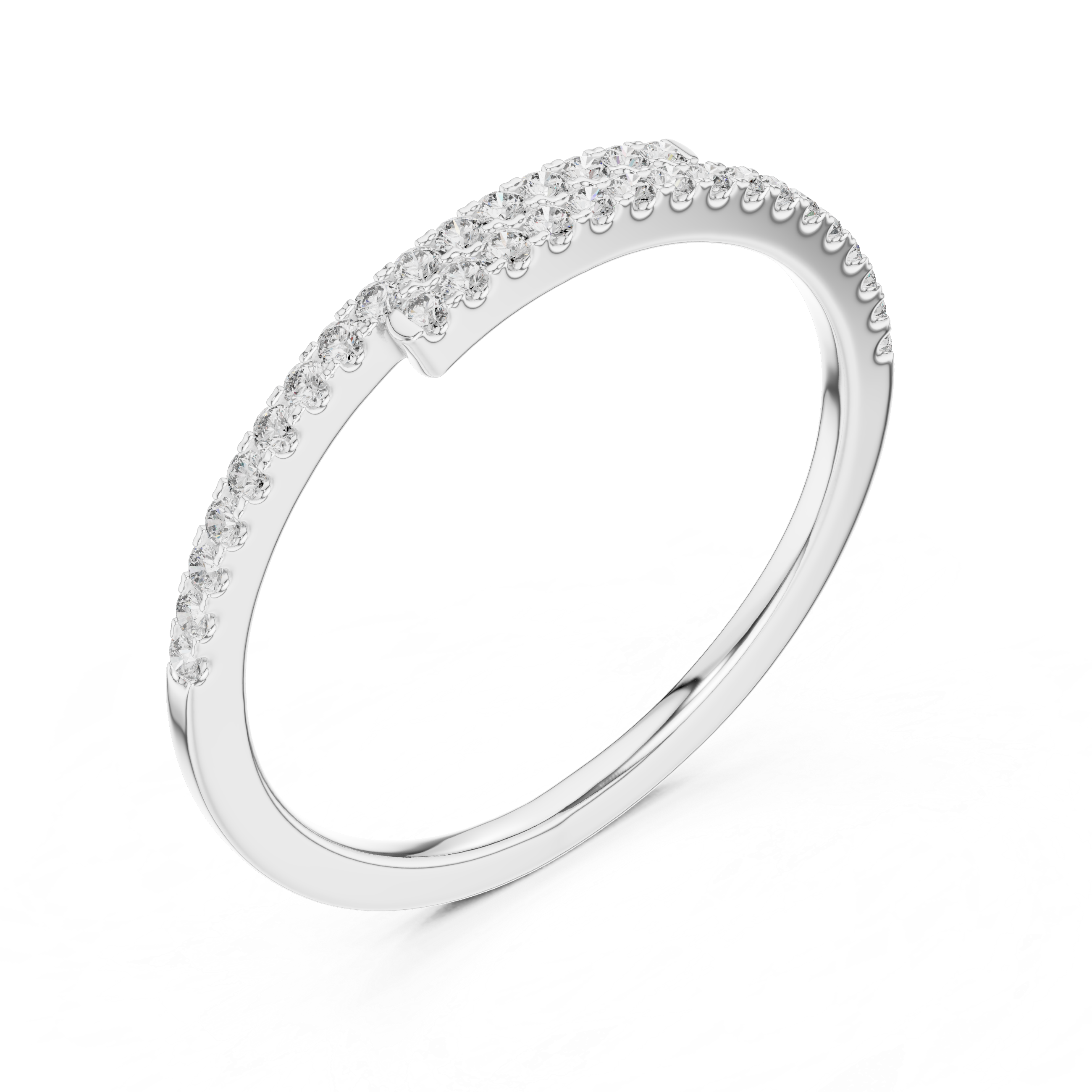 1.5 mm Elegant Moissanite Band