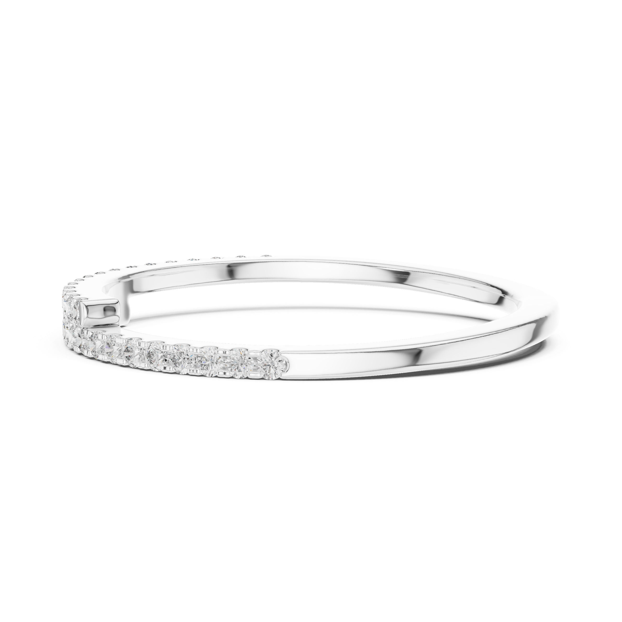 1.5 mm Elegant Moissanite Band