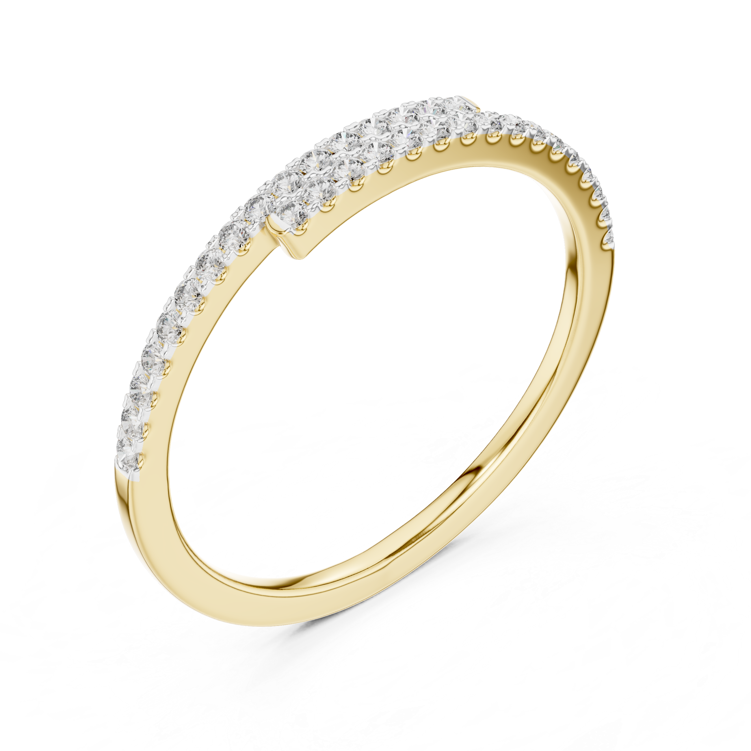 1.5 mm Elegant Moissanite Band