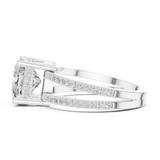 3.3 Carat Cushion Cut Moissanite Ring