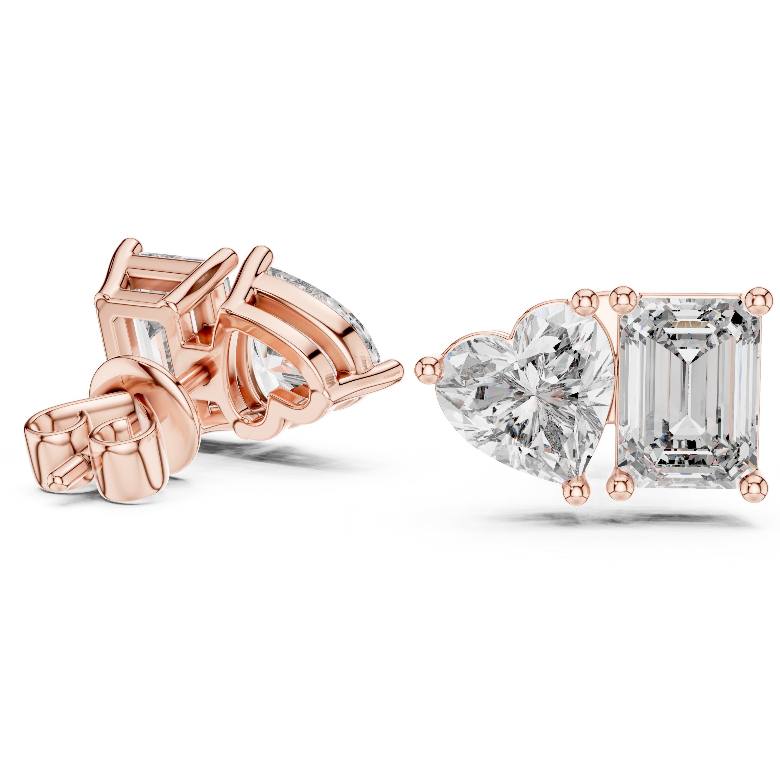 3 Carat Ritzy Dual Stone Moissanite Earrings