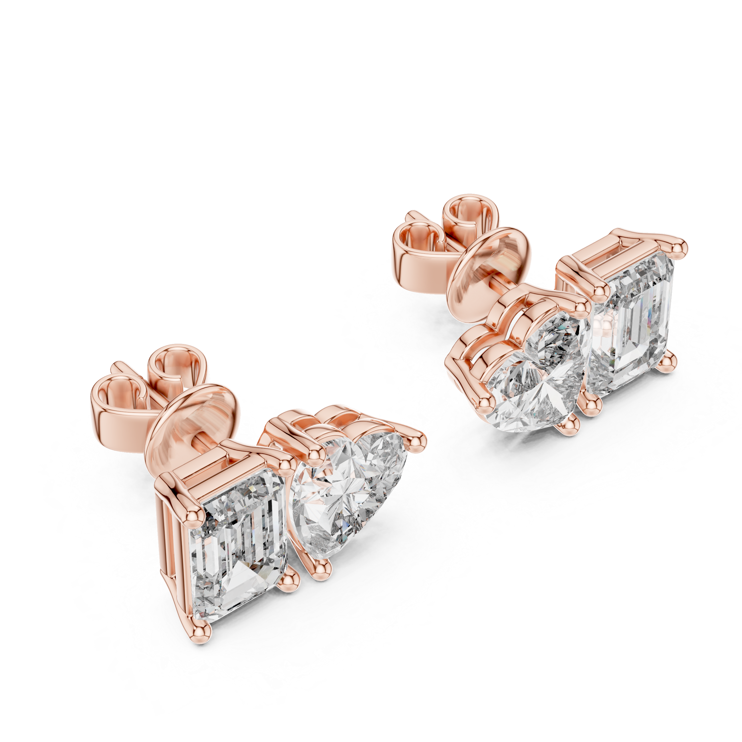 3 Carat Ritzy Dual Stone Moissanite Earrings