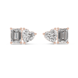 3 Carat Ritzy Dual Stone Moissanite Earrings