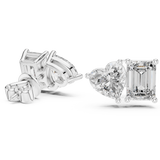 3 Carat Ritzy Dual Stone Moissanite Earrings