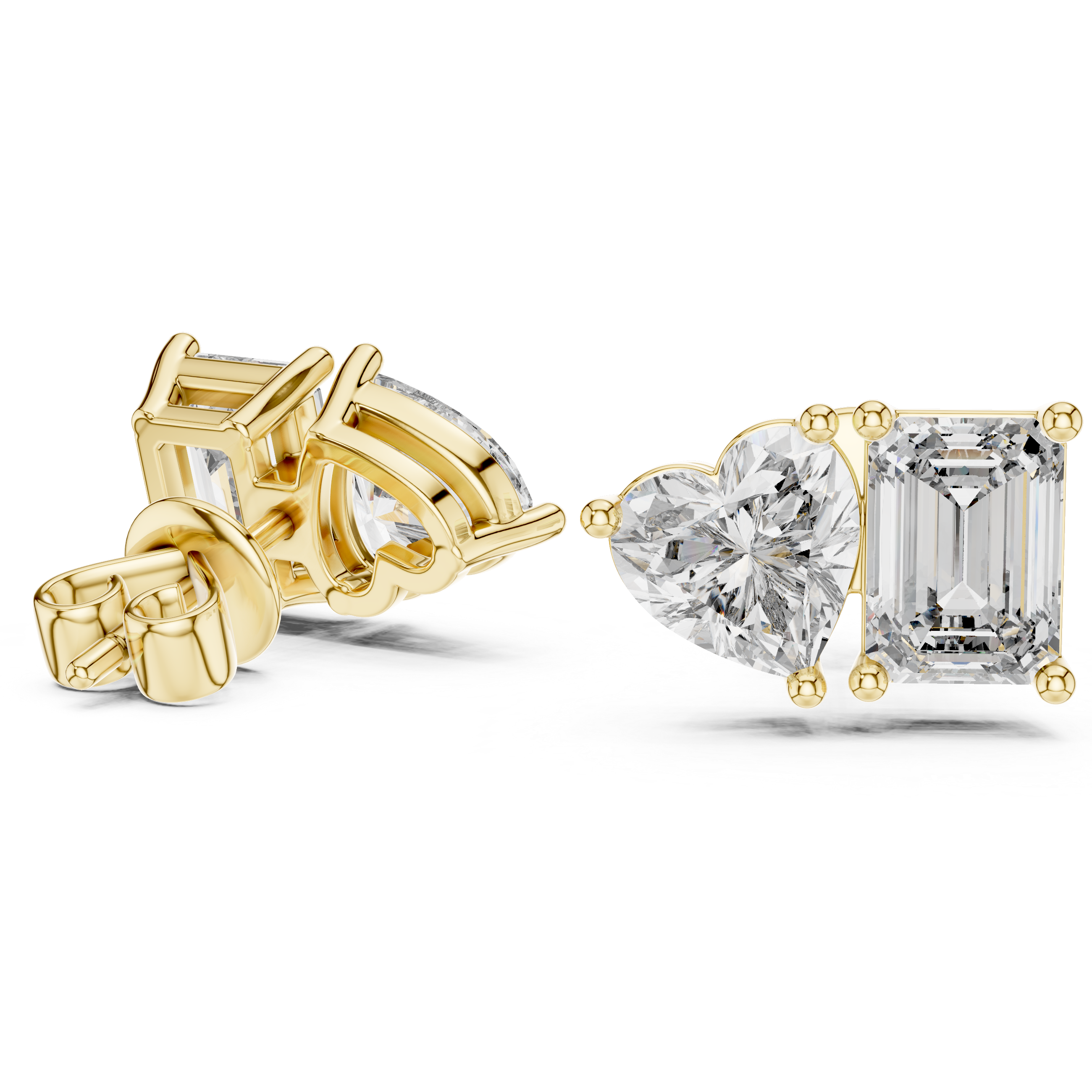 3 Carat Ritzy Dual Stone Moissanite Earrings