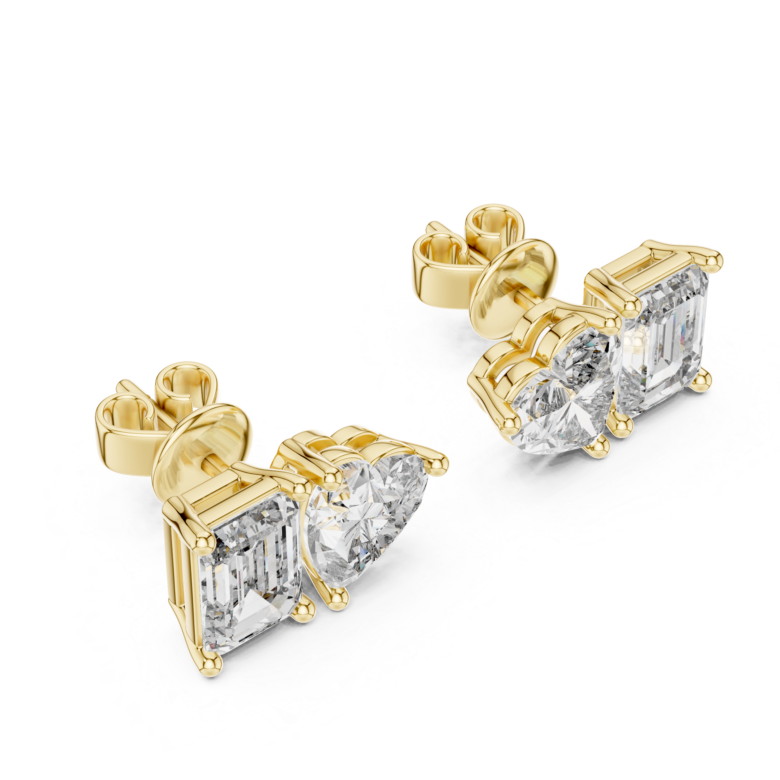 3 Carat Ritzy Dual Stone Moissanite Earrings