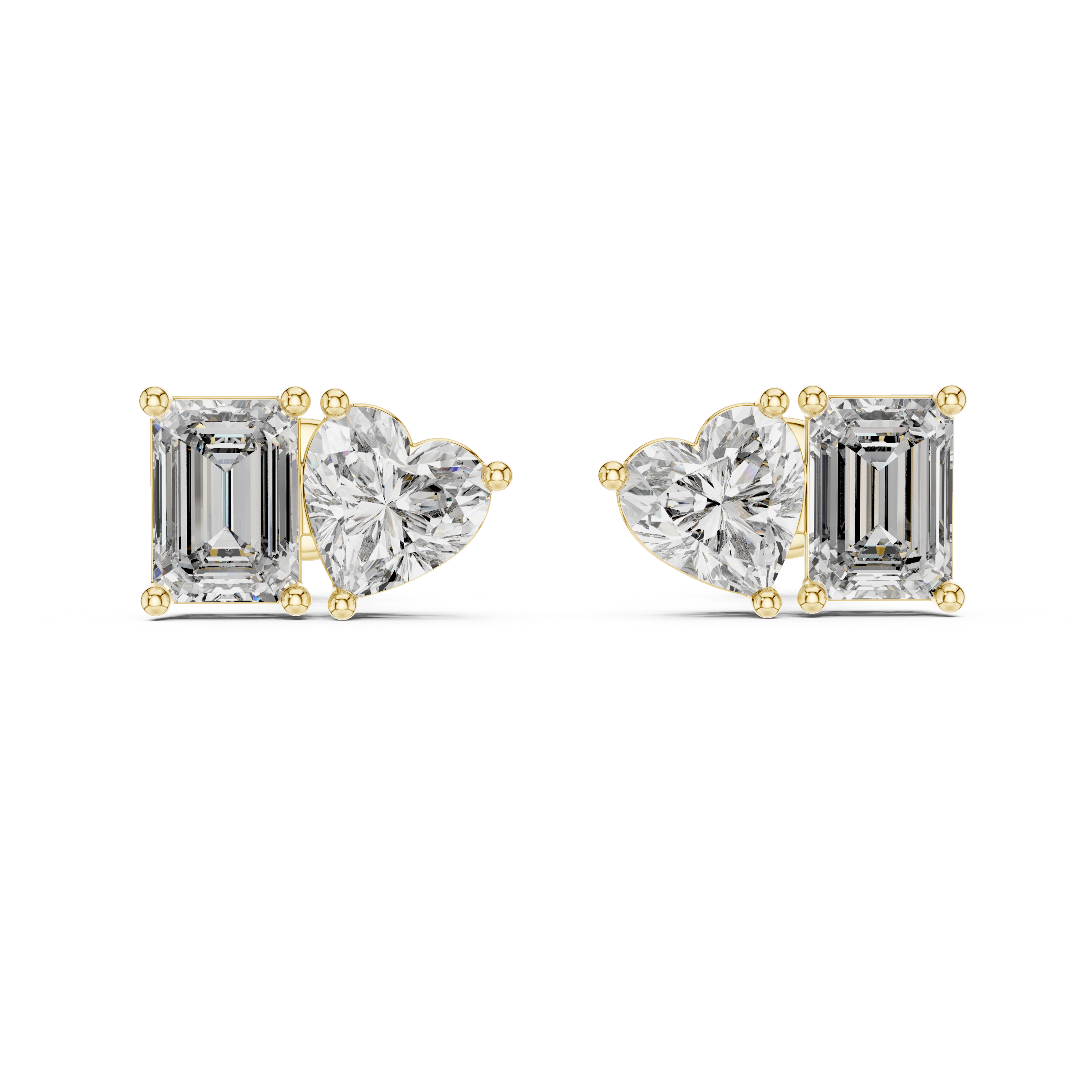 3 Carat Ritzy Dual Stone Moissanite Earrings