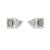 3 Carat Ritzy Dual Stone Moissanite Earrings
