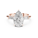 3.3 Carat Pear Cut Moissanite Ring