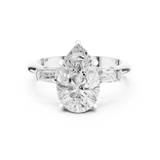 3.3 Carat Pear Cut Moissanite Ring