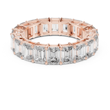 6 carat - 4.7 mm Glamorous Emerald cut Moissanit Band