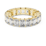 6 carat - 4.7 mm Glamorous Emerald cut Moissanit Band