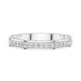 2.5 mm Vintage style Moissanite Band