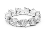 3.13 Carat - 4.19 mm Pear cut Gracious Moissanite Band