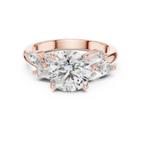 2.7 Carat Multi Stone Round Cut Moissanite Ring