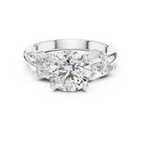 2.7 Carat Multi Stone Round Cut Moissanite Ring
