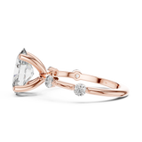 2.2 Carat Fancy Oval Cut Moissanite Ring