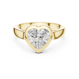 2 Carat Romantic Heart Cut Moissanite Ring