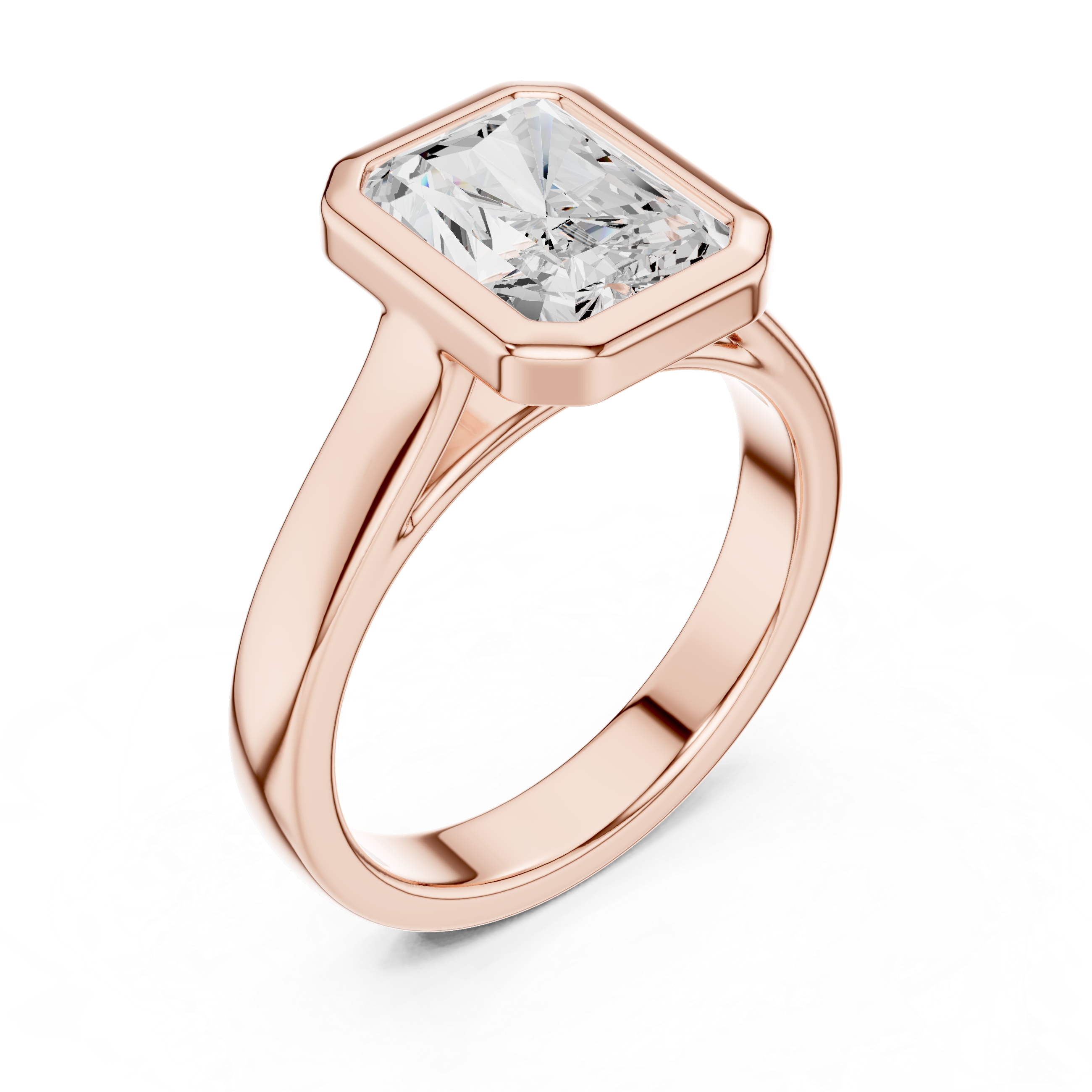 2 Carat Emerald Cut Moissanite Ring