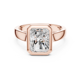 2 Carat Emerald Cut Moissanite Ring