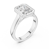 2 Carat Emerald Cut Moissanite Ring