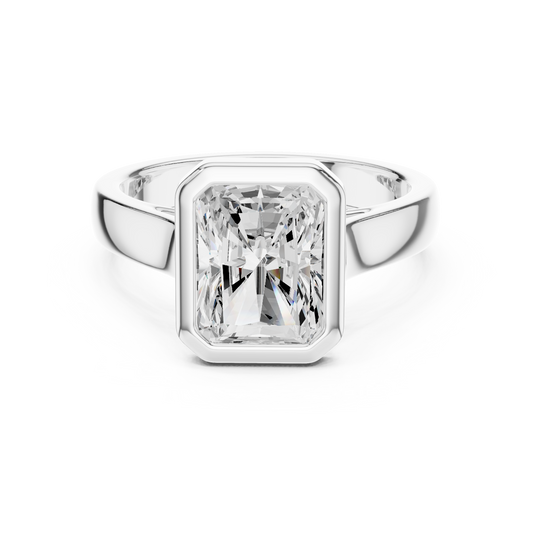 2 Carat Emerald Cut Moissanite Ring