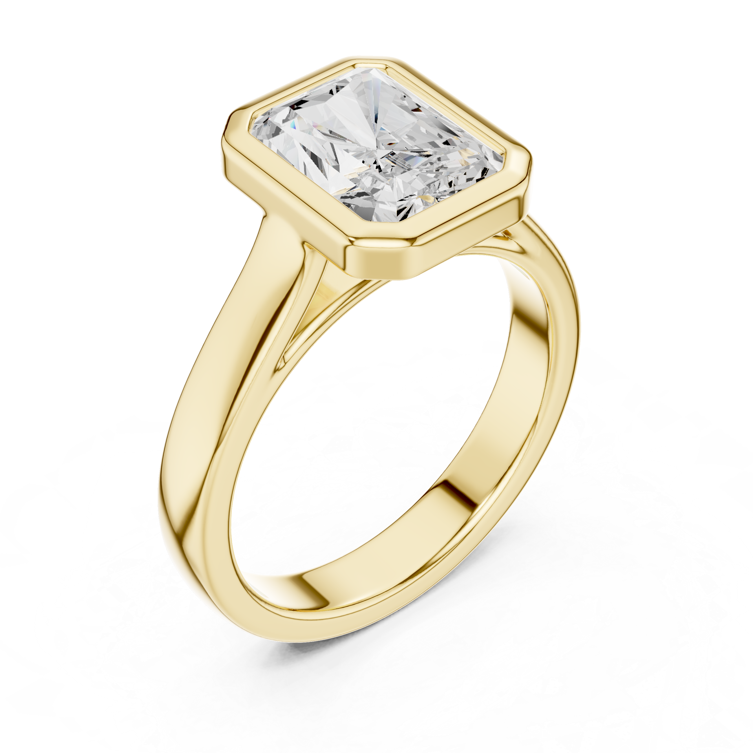 2 Carat Emerald Cut Moissanite Ring