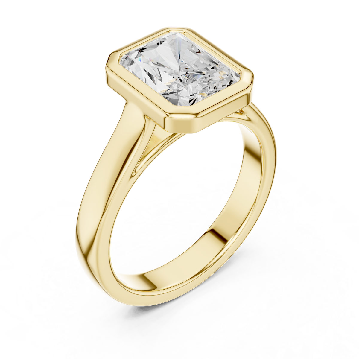 2 Carat Emerald Cut Moissanite Ring