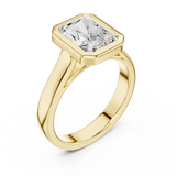 2 Carat Emerald Cut Moissanite Ring