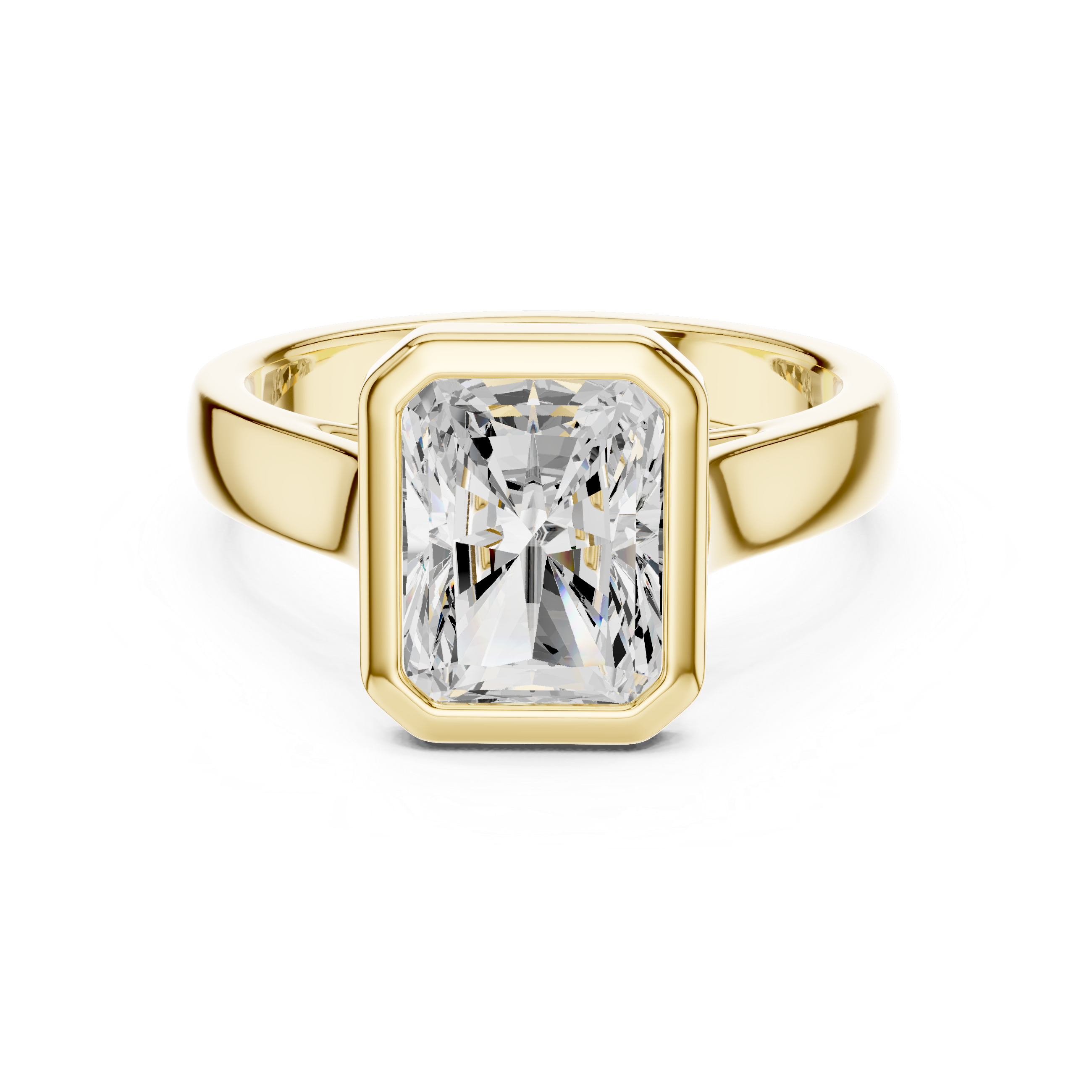2 Carat Emerald Cut Moissanite Ring