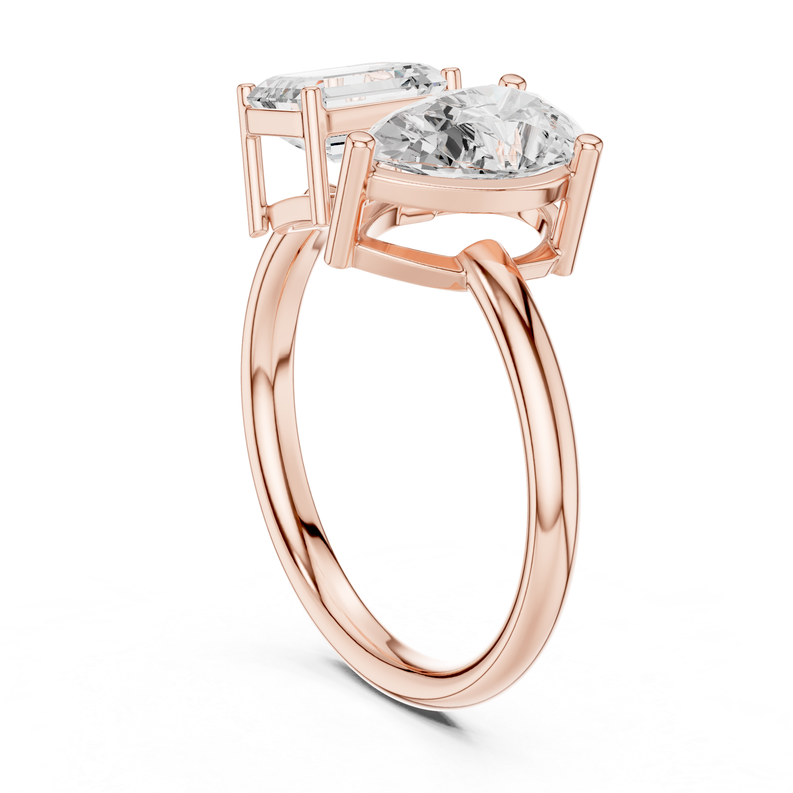 2.2 Carat Double Diamond Moissanite Ring