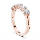 1.5 Carat - 4.2 mm Round cut Moissanite Band