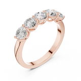 1.5 Carat - 4.2 mm Round cut Moissanite Band