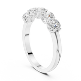 1.5 Carat - 4.2 mm Round cut Moissanite Band