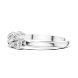 1.5 Carat - 4.2 mm Round cut Moissanite Band