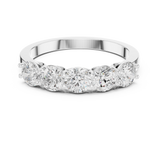1.5 Carat - 4.2 mm Round cut Moissanite Band