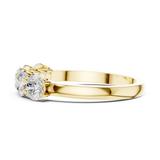 1.5 Carat - 4.2 mm Round cut Moissanite Band
