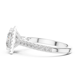 1.9 Carat Radiant Princess Cut Moissanite Ring