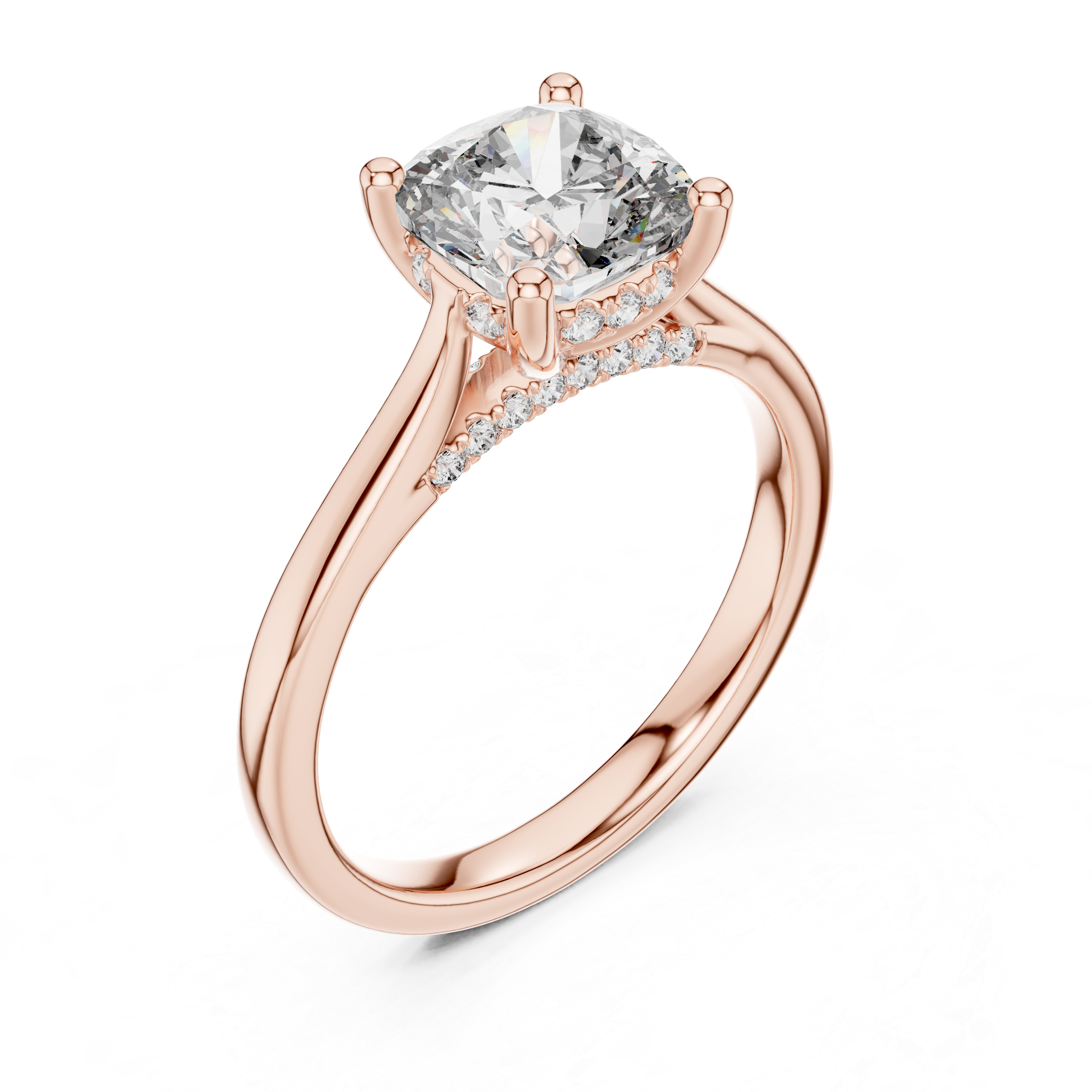 2.1 Carat Radiant Cushion Cut Moissanite Ring