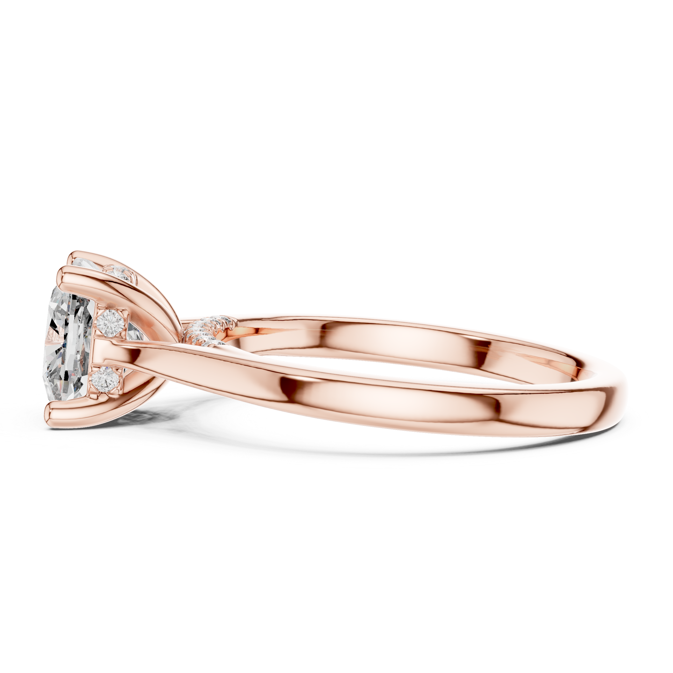 2.1 Carat Radiant Cushion Cut Moissanite Ring