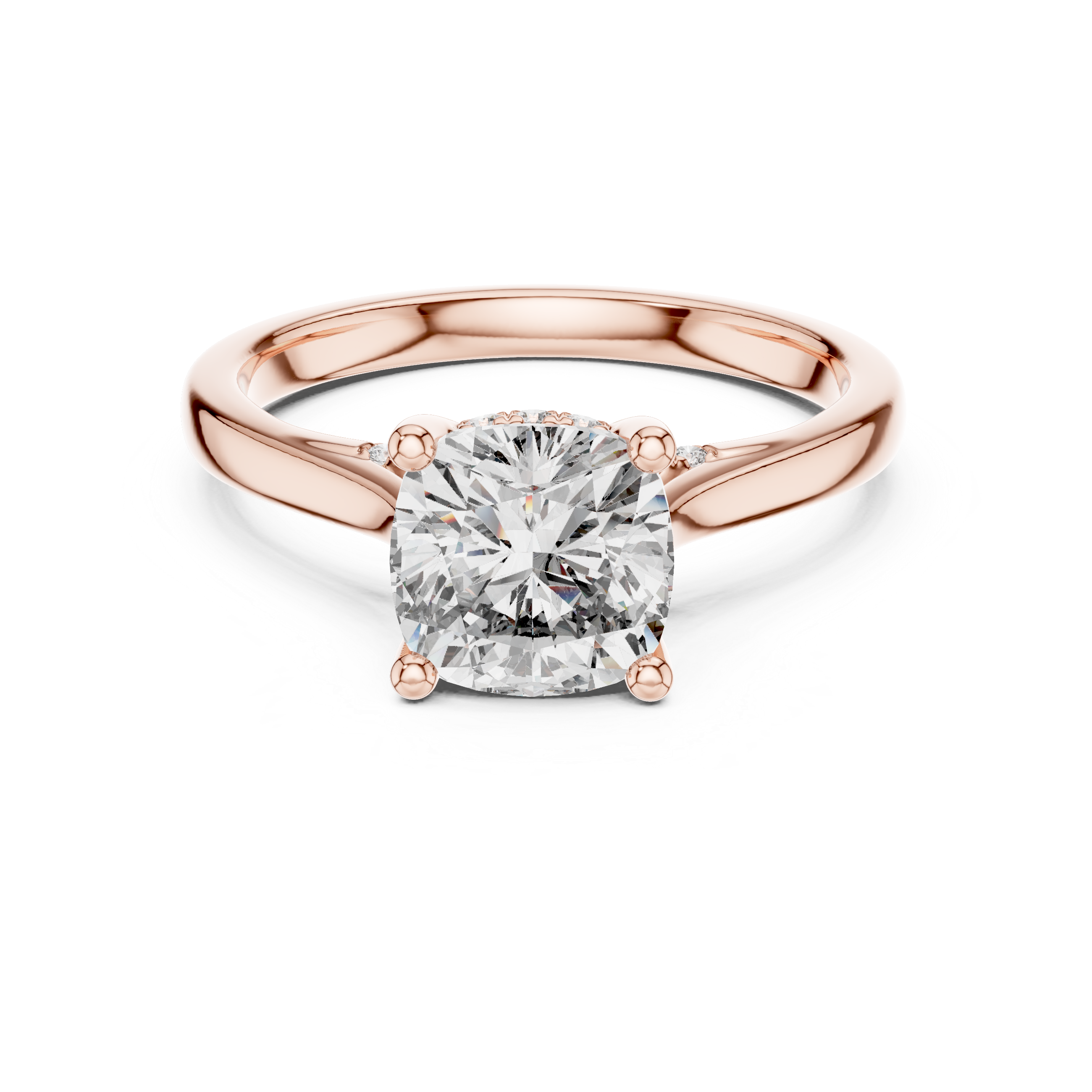 2.1 Carat Radiant Cushion Cut Moissanite Ring