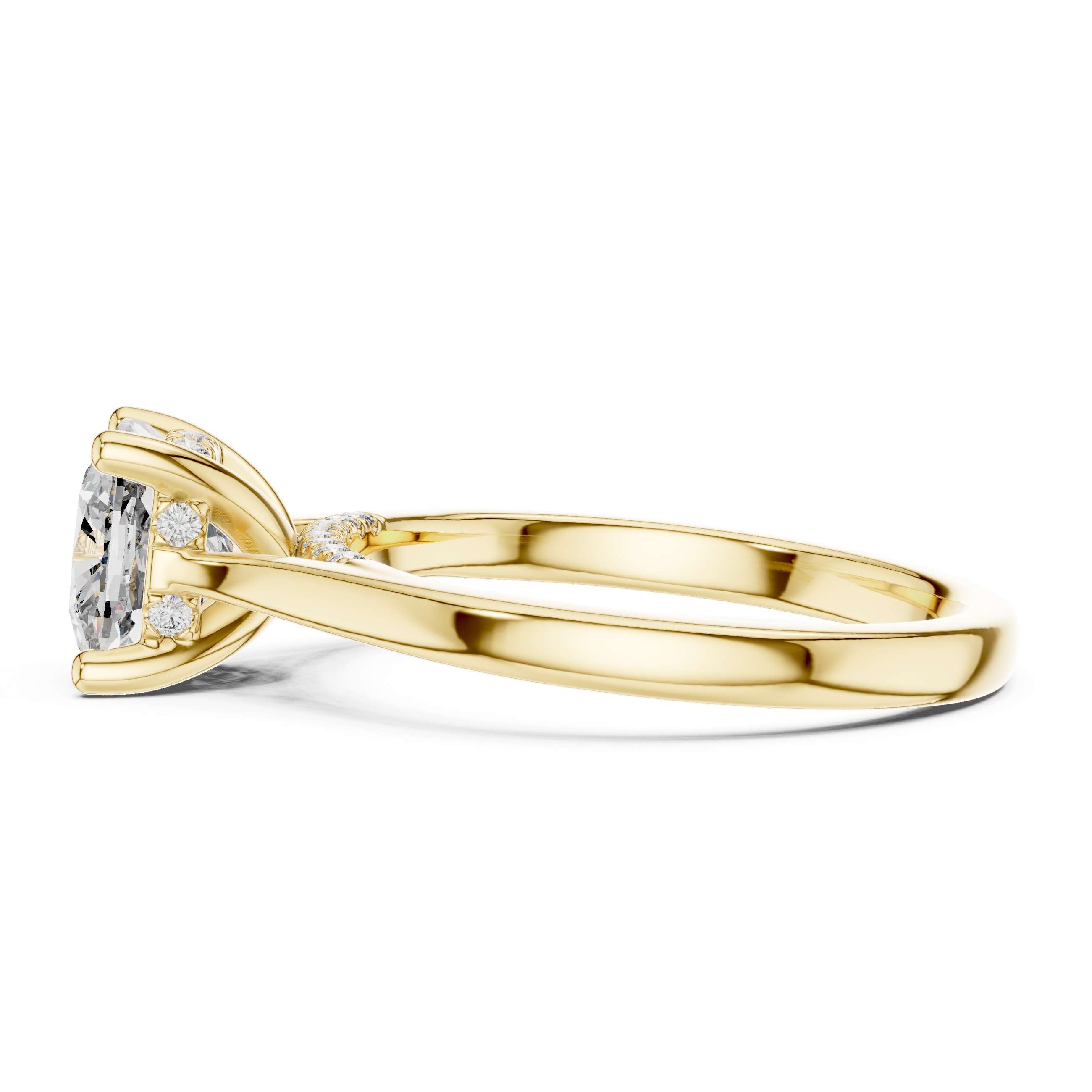 2.1 Carat Radiant Cushion Cut Moissanite Ring